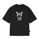 ホーリーバタフライオーバーフィット半袖Tシャツ_BLACK