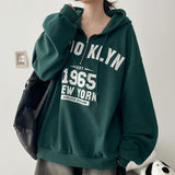 クリーン ハーフジップ ボクシーフィット フーディー (4 colors) H&L