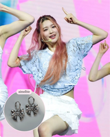 Adorable Ribbon Huggies Piercing - Silver