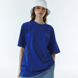 スナップロゴTシャツ ブルー