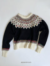 Nordic Jacquard Round Knitwear