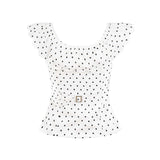 Rosalie Dot Frill Blouse