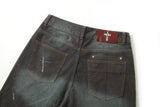 【Keshi】NEVADA BLAZING WASHED BAGGY DENIM JEANS 