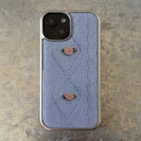 RIBBON ROSE KNIT EPOXY CASE _ BLUE