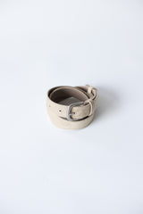 Boucle suede belt bag (Ivory)