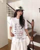 Code Vintage Lettering Short Sleeve