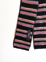 Vintage Stripe Knit Muffler