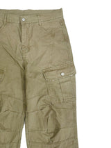 Washed detail cargo pants 3color