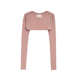 SOFT CREAM LETTERING BOLERO - PINK