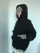 マットスナップフーディドパッディドジャケット (2 Colors)