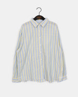 Hawain striped long-sleeved shirt