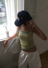 LIME BEADS SLEEVELESS
