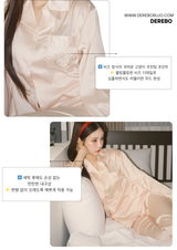 Beige kt Silk Pajama Set