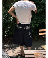 [Unisex] シックレタリングバミューダパンツ