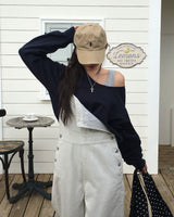 [ORIGINAL] Mellow U-Neck Long Sleeve Knit