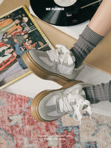 We Flower Trendy people wear-resistant  Star style German Trainer shoes  Flat shoes