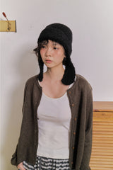Slit button-up sleeveless(3color)