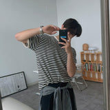 ASCLO Alone Mini Border Short Sleeve Knit (5color)