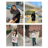 '4 SENSE' オーバーサイズTシャツ_WHITE