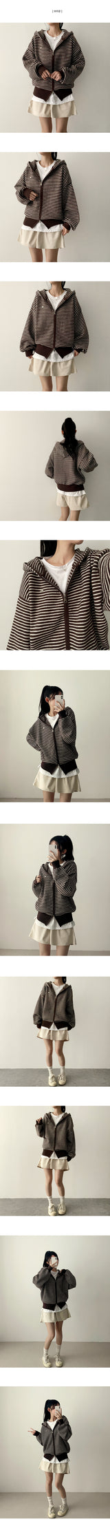 Florence Badge Point Dangara Two Way Hooded Zip-Up