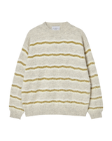 25FW WAVE STRIPE MOHAIR KNIT IVORY