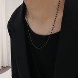 a chain of men's beaded necklaces_CLEF HARMONICS NEC