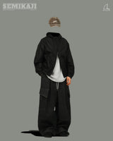 EA Nylon Hood Two-way Windbreaker Jacket