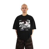HIERARCHY STUDIOS Unsolved - ブラッククルーボクシーオーバーサイズTシャツ