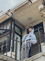 NY Applique Crop Hood Zip-Up