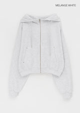 [MADE] Kihiki Waffle High-Neck Hooded Zip-Up
