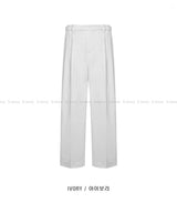 LMN ファーストエアークールピンタックワイドスラックス (5 colors)