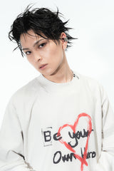 IKUTO X BLACKBLOND ダメージTシャツ  -  ホワイト