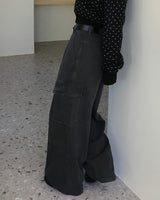 [ORIGINAL] Kinder Pigment Cargo Wide Pants