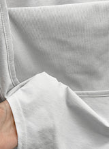 エラミックススクエアネックボディスーツTシャツ