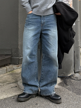モーブダートカーブデニムパンツ