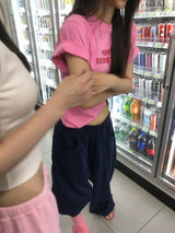 パフネイビーパンツ