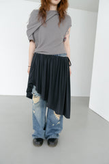 modal unbal layered skirt(2colors)