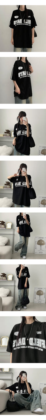 Field Track Over Fit Short-Sleeved T-Shirt