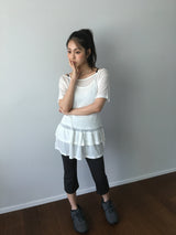 Silk Layer Frill sleeveless (2color)