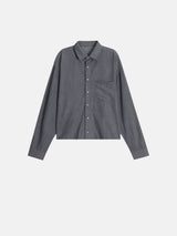 Dek stripe cropped shirt
