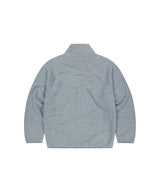 CHECK FLEECE ANORAK_GREY