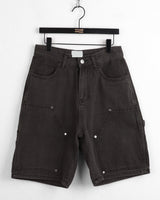Chakin double knee rivet Bermuda Short denim pants