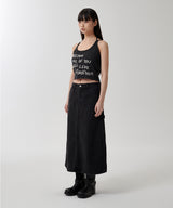 LETTERING SLEEVELESS KNIT