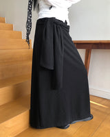 Elon String Tie Long Skirt