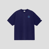 アースサークルロゴTシャツ - NAVY
