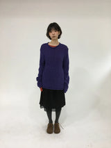 ロールネックラスリーニット (4color)