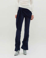 Sheer Layering Pants _ NAVY