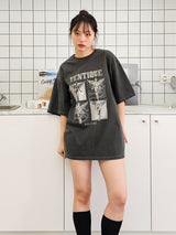 VENTIQUE Pigment Dark Angel T-shirt 3color