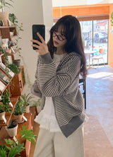 WT レースフリルレイヤードロングスリーブTシャツ (2color)
