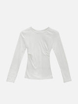 [Long sleeve ver.] Roen Modal Side Shirring Tee (6c)